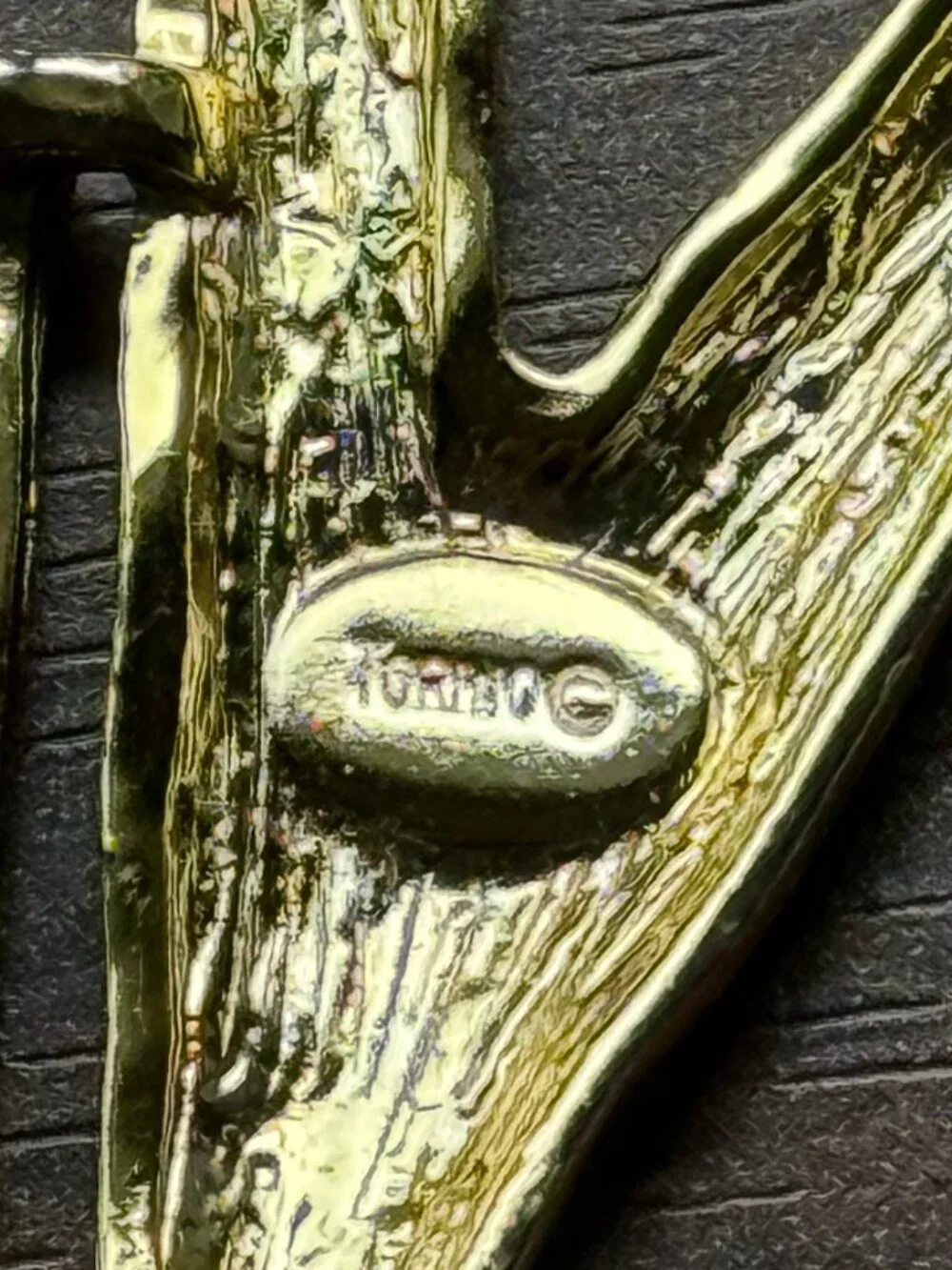 Vintage 1980s Torino Gold Tone Brooch